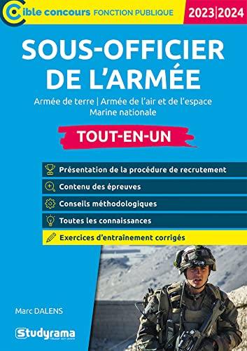 Sous-officier de l'armée : armée de terre, armée de l'air et de l'espace, Marine nationale, tout-en-un : 2023-2024