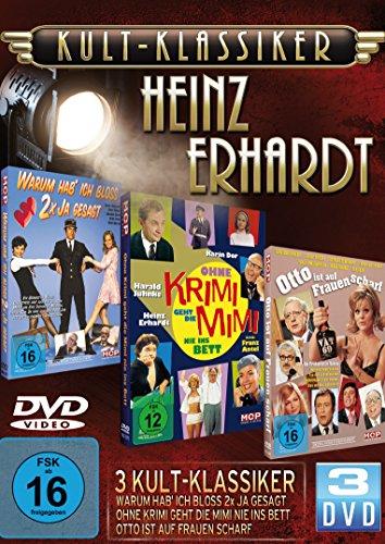 Kultklassiker mit Heinz Erhardt (3DVDs: Ohne Krimi geht die Mimi nie ins Bett, Otto ist auf Frauen scharf, Warum hab' ich bloß zweimal ja gesagt)