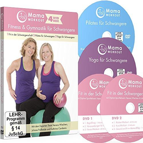 MamaWORKOUT - Fitness & Gymnastik für Schwangere - 4-DVD-Box zum Sparpreis ++ 1. Fit in der Schwangerschaft (2 DVDs) ++ 2. Pilates für Schwangere ++ ... Schwangere ++ von Expertin Verena Wiechers