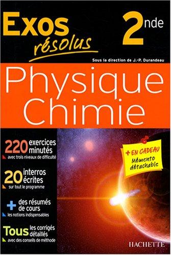 Physique chimie 2de