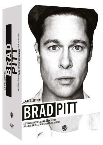 Coffret brad pitt : troie ; l'étrange histoire de benjamin button ; mr et mrs smith ; sept ans au tibet [FR Import]