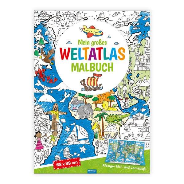 Trötsch Malbuch Mein großes Weltatlas Malbuch: Malbuch Ausmalbuch