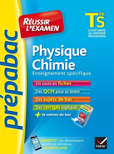 Physique chimie terminale S : enseignement spécifique