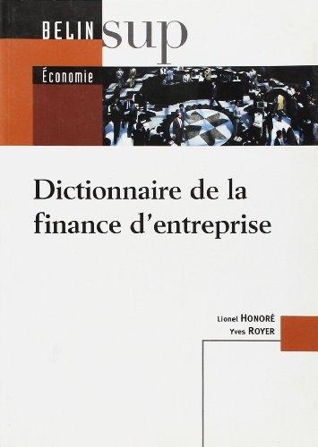 Dictionnaire de la finance d'entreprise