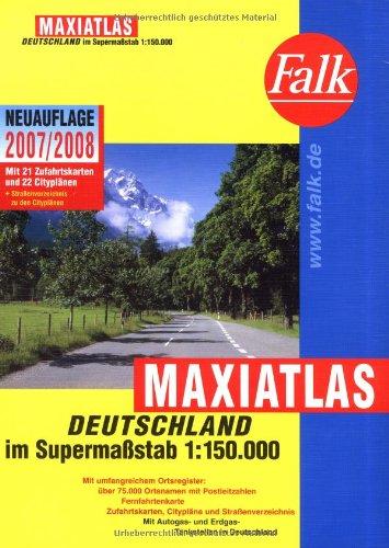 Falk Maxiatlas 2007/2008: Deutschland im Sußermaßstab 1:150000