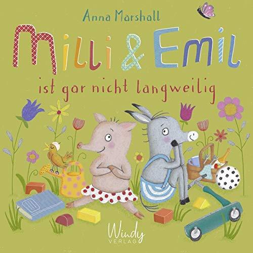 Milli & Emil ist gar nicht langweilig: Hüpfen, verstecken, spielen – Pappbilderbuch mit stabilen Klappen. Zum Vorlesen für Kinder ab 2 Jahren. Lebendige Dialoge & witzige Details.