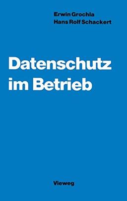 Datenschutz im Betrieb: Organisation und Wirtschaftlichkeitsaspekte