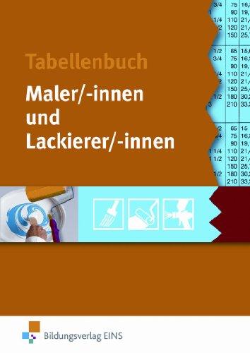 Tabellenbuch Maler und Lackierer