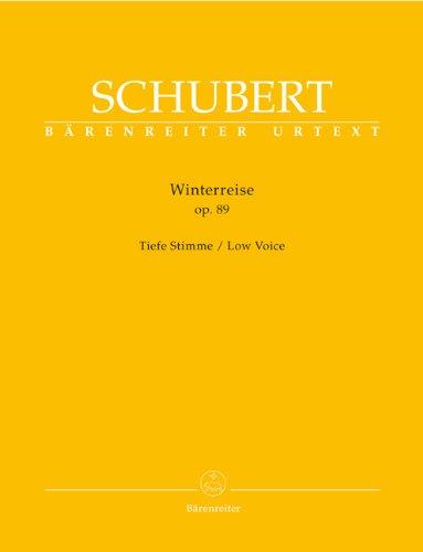 Winterreise op. 89: Tiefe Stimme. Vorwort von Walther Dürr über Entstehungsgeschichte und Quellenlage. Auf Grundlage der praktischen Gesamtausgabe sämtlicher Schuber-Lieder, Band 3