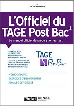 L'officiel du Tage post bac : le manuel officiel de préparation au test