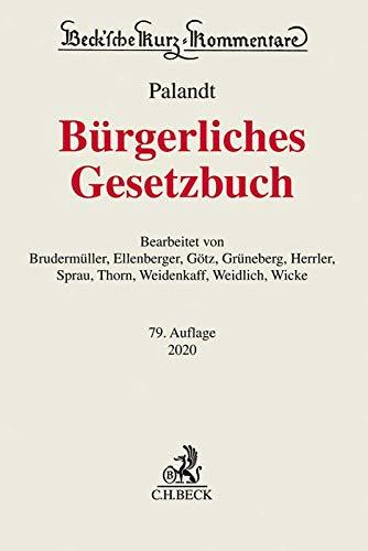 Bürgerliches Gesetzbuch: mit Nebengesetzen insbesondere mit Einführungsgesetz (Auszug) einschließlich Rom I-, Rom II und Rom III-Verordnungen sowie ... Redaktionsschluss: 15. Oktober 2019