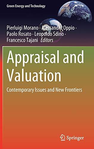 Appraisal and Valuation: Contemporary Issues and New Frontiers (Green Energy and Technology)