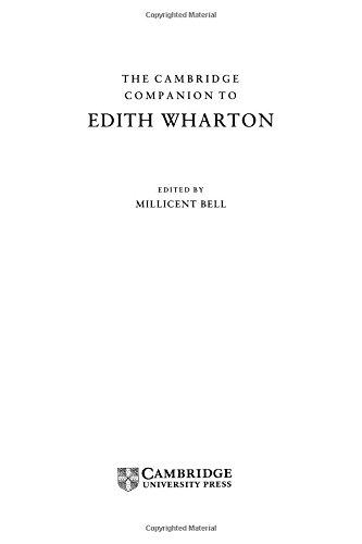 The Cambridge Companion to Edith Wharton (Cambridge Companions to Literature)