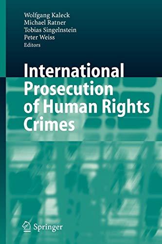 International Prosecution of Human Rights Crimes