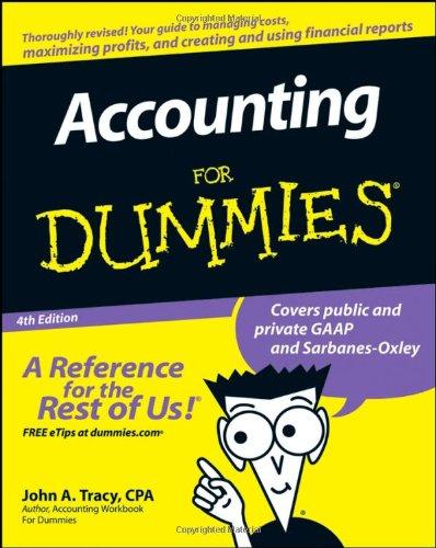 Accounting For Dummies (For Dummies (Lifestyles Paperback))