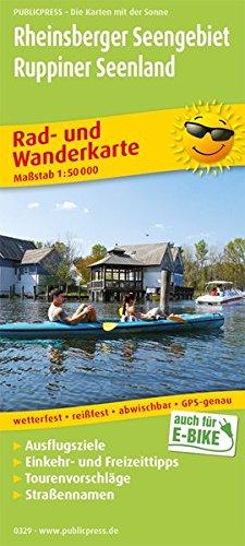 Rheinsberger Seengebiet - Ruppiner Land: Rad- und Wanderkarte mit Ausflugszielen, Einkehr- & Freizeittipps, wetterfest, reissfest, abwischbar, GPS-genau. 1:50000 (Rad- und Wanderkarte / RuWK)