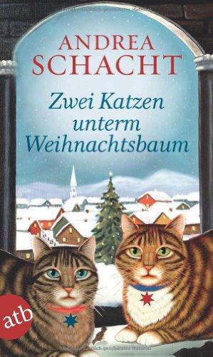 Zwei Katzen unterm Weihnachtsbaum