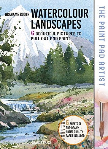 The Paint Pad Artist: Watercolour Landscapes: 6 Beautiful Pictures to Pull-Out and Paint