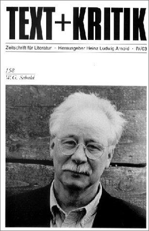 W. G. Sebald (TEXT+KRITIK 158)