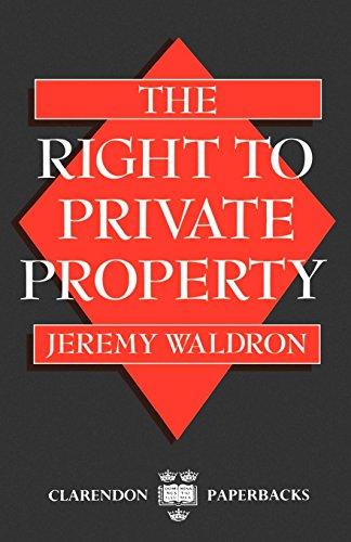 The Right to Private Property (Clarendon Paperbacks)