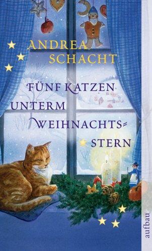 Fünf Katzen unterm Weihnachtsstern.