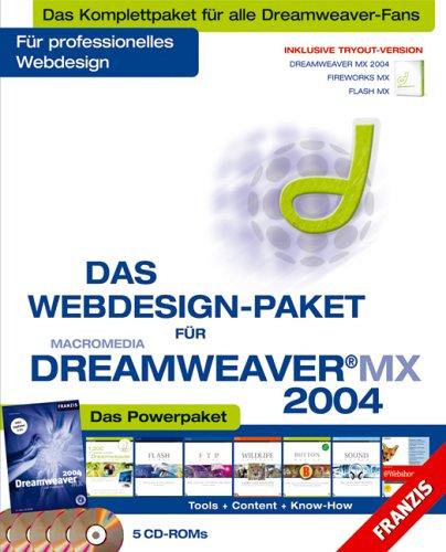 Das Webdesign-Paket für Macromedia Deamweaver MX 2004. 5 CD-ROMs für Windows