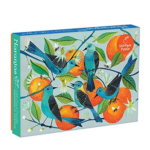 Galison Mudpuppy- Birds Geninne Zlatkis Naranjas 1000 Piece Puzzle, 9780735355323