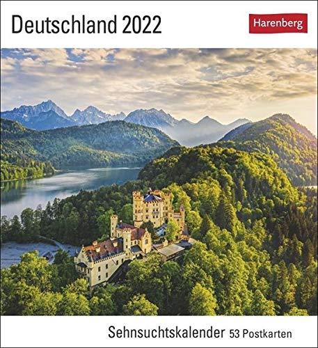 Deutschland Kalender 2022: Sehnsuchtskalender, 53 Postkarten