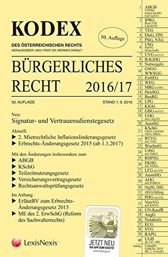 KODEX Bürgerliches Recht 2016/17