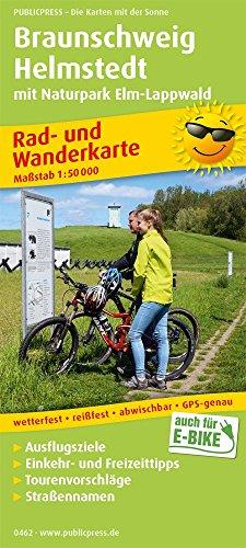 Braunschweig - Helmstedt mit Naturpark Lappwald: Rad- und Wanderkarte mit Ausflugszielen, Einkehr- & Freizeittipps, wetterfest, reissfest, abwischbar, GPS-genau. 1:50000 (Rad- und Wanderkarte / RuWK)