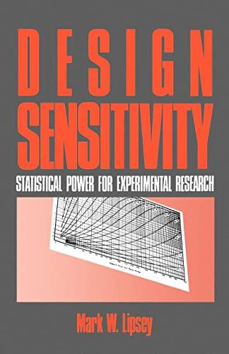 Design Sensitivity: Statistical Power for Experimental Research (Applied Social Research Methods)