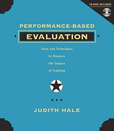 Performance-Based Evaluation: Tools and Techniques to Measure the Impact of Training