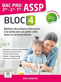 Réaliser des actions d'éducation à la santé pour un public ciblé, dans un contexte donné 2de, 1re, terminale : bac pro ASSP, bloc 4 : nouveau référentiel