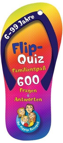 Flip-Quiz: Familienspaß - 600 Fragen und Antworten auf 62 Karten: Der flippige Ratespaß für die ganze Familie