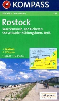 Rostock, Warnemünde, Bad Doberan: 1:50.000, Wandern / Rad / Reiten. Mit Cityplänen Rostock und Warnemünde. 1 : 12 500. GPS-genau