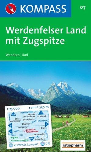 Werdenfelser Land mit Zugspitze: Wandern / Rad. GPS-genau. 1:25.000