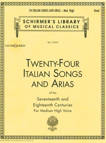 24 Italian Songs + Arias. Gesang Hoch, Klavier