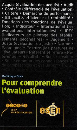 Pour comprendre l'évaluation