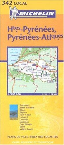 Carte routière : Hautes-Pyrénées - Pyrénées-Atlantiques, N° 11342 (Michelin Local France)