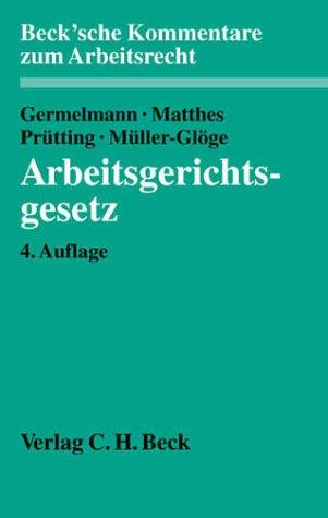 Arbeitsgerichtsgesetz: Rechtsstand: Dezember 2001