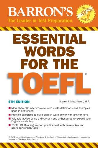 Essential Words for the TOEFL: (Test of English as Foreign Language) (Barron's Essential Words for the TOEFL)