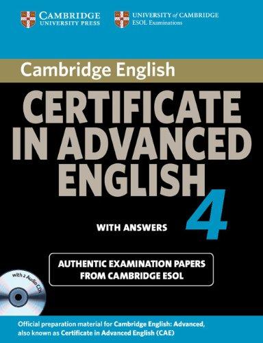 Cambridge Certificate in Advanced English 4 for Updated Exam Self-Study Pack (Student's Book with Answers and Audio CDs (2)): Official Examination Pap (Cae Practice Tests)