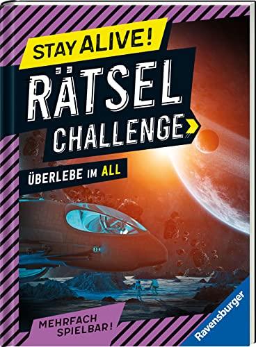 Ravensburger Stay alive! Rätsel-Challenge - Überlebe im All - Rätselbuch für Gaming-Fans ab 8 Jahren