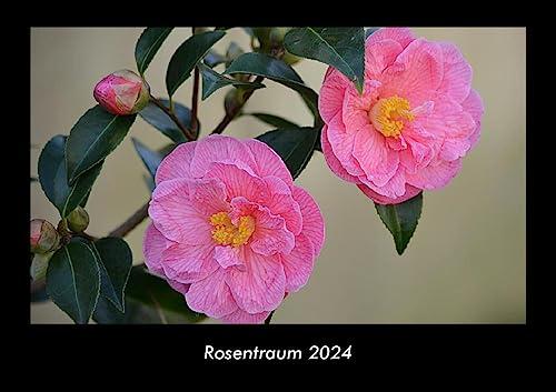 Rosentraum 2024 Fotokalender DIN A3: Monatskalender mit Bild-Motiven aus Fauna und Flora, Natur, Blumen und Pflanzen