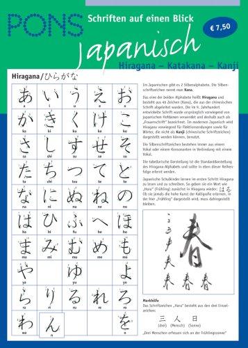 PONS Schriften auf einen Blick. Japanisch. Hiragana - Katakana - Kanji