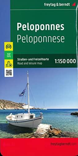 Peloponnes, Straßen- und Freizeitkarte 1:150.000, freytag & berndt: Mit Infoguide, Top Tips (freytag & berndt Auto + Freizeitkarten)