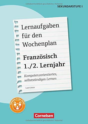 Lernaufgaben für den Wochenplan Französisch 1./2. Lernjahr: Kopiervorlagen