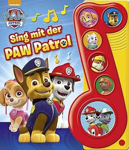 Sing mit der PAW Patrol - Liederbuch mit Sound - Nickelodeon - Pappbilderbuch mit 6 Melodien