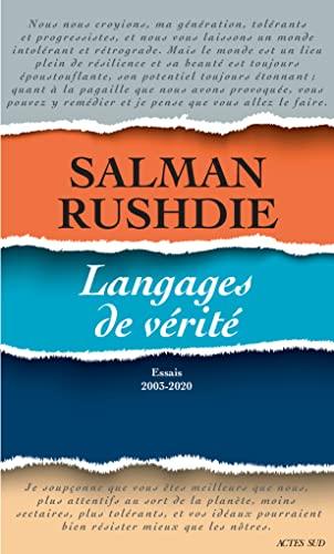 Langages de vérité : essais 2003-2020