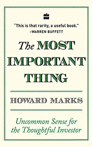 Marks, H: The most important thing